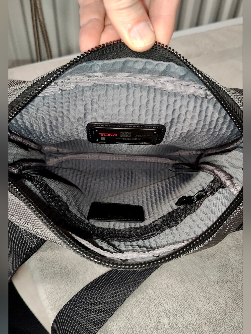 TUMI Alpha Bravo Junior Crossbody (Charcoal) - Picture 3 of 9
